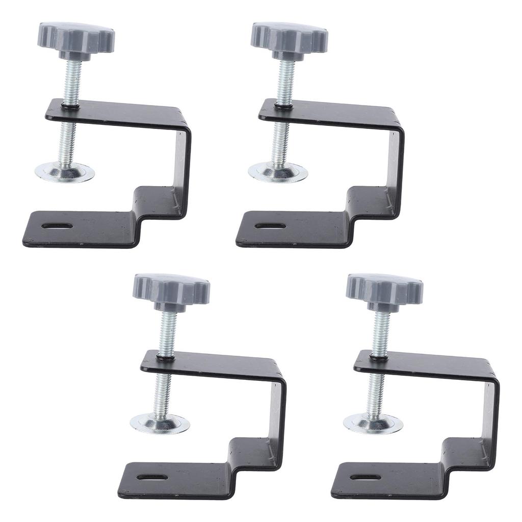 4Pcs Drawer Front Panel Installation Clamps Drill Hole Guide Fixing Clips Bow Structure Cabinet