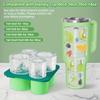 1pc/Ice Tray for Rolling Cups, New Silicone Ice Maker, for Making 4 Covered and Fridge Hollow Cylindrical Ice Molds