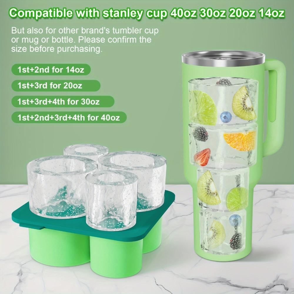 1pc/Ice Tray for Rolling Cups, New Silicone Ice Maker, for Making 4 Covered and Fridge Hollow Cylindrical Ice Molds