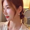 Statement Minimalist pearl Pendant Hoop Earrings Street Style Korean Fashion Jewelry Gift