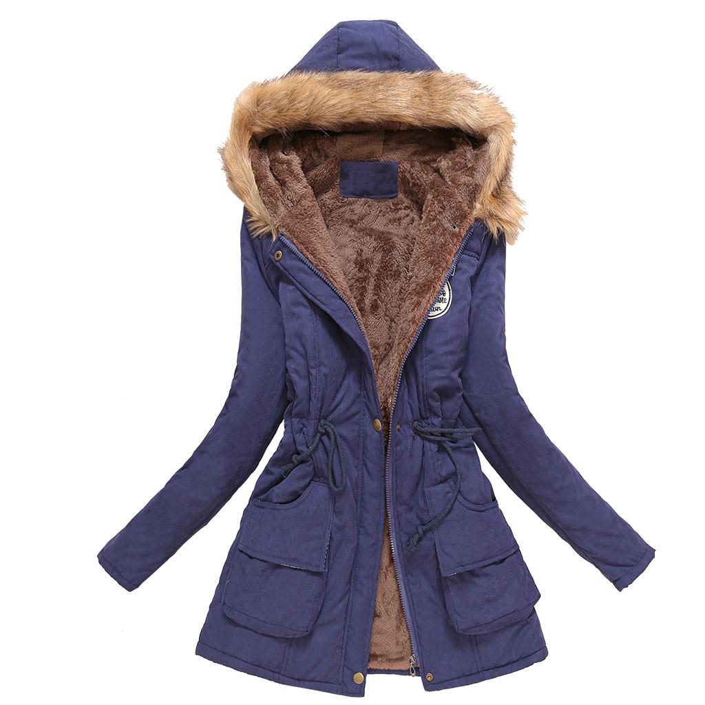 Winter Womens Warm Coat Hooded Jacket Slim Winter Outwear Coats
