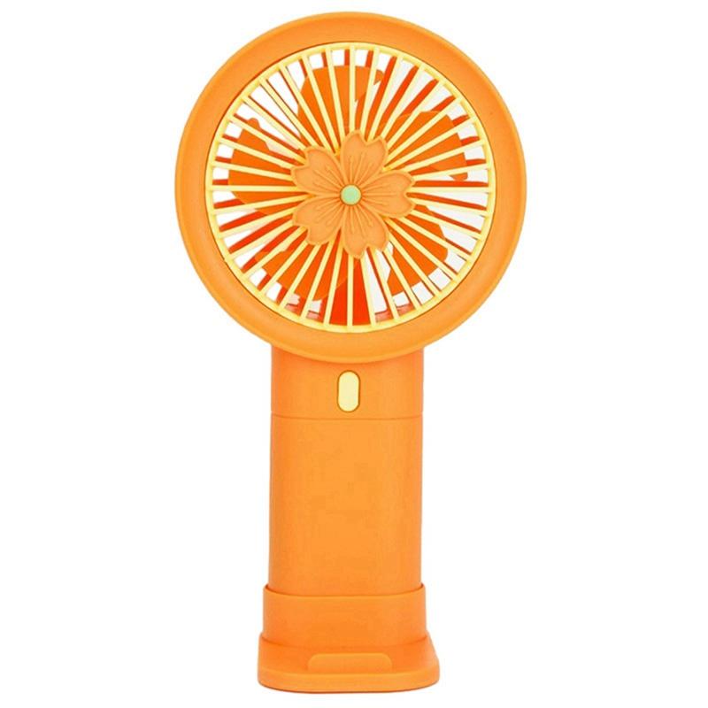 

Портативный настольный вентилятор с USB-зарядкой, ручной вентилятор, функция держателя для телефона