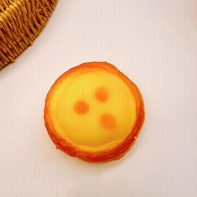 Cartoon Egg Tart Squeeze Decompression Toy Creative Kawaii Simulated Food Toys Cute Slow Rebound Stress Toys Children Gifts