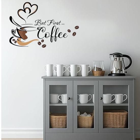 Kitchen Quotes Wall Sticker Removable PVC Wall Art Sign Peel And Stick Wall Decals for Dining Baking Room Bar Restaurant Home Decor