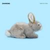 New Doll Super Soft Light Grey Rabbit Plush Doll