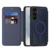 For Samsung Galaxy S25 FE Magnetic Case RFID Blocking Card Holder Leather Phone Cover