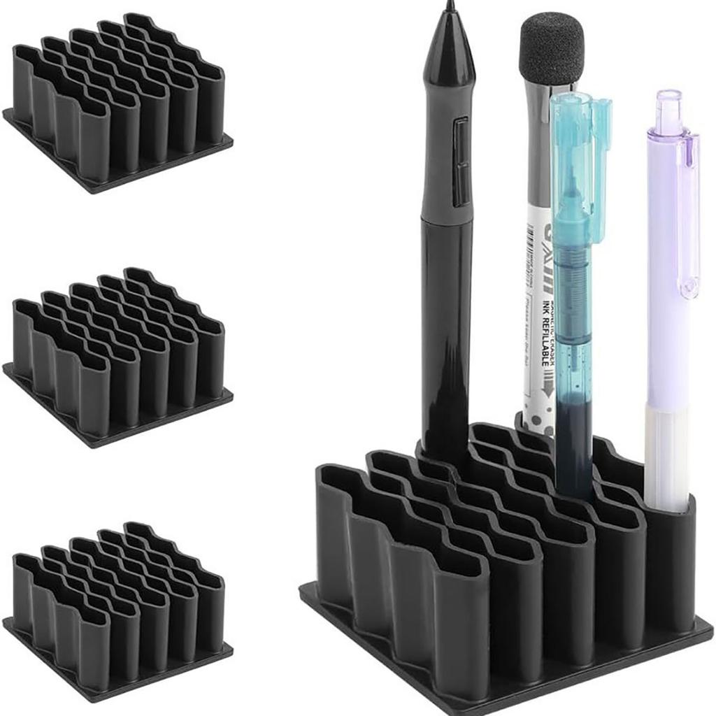 1PC Elegant Desktop Organizer- Wavy Brush Holder for Efficient Storage of Pen, Pencil and Art Supplies.Kitchen Storage, Etc