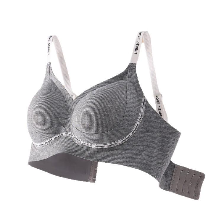 Seamless Push-Up Bra for Women: Anti-Sagging Support, No Underwire, Letter Strap, Enhances Small Chest