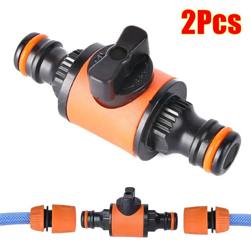 2Pcs Irrigation System Adapter Hose Connector Stop Water Connection Repair Joint Hose Pipe Tap