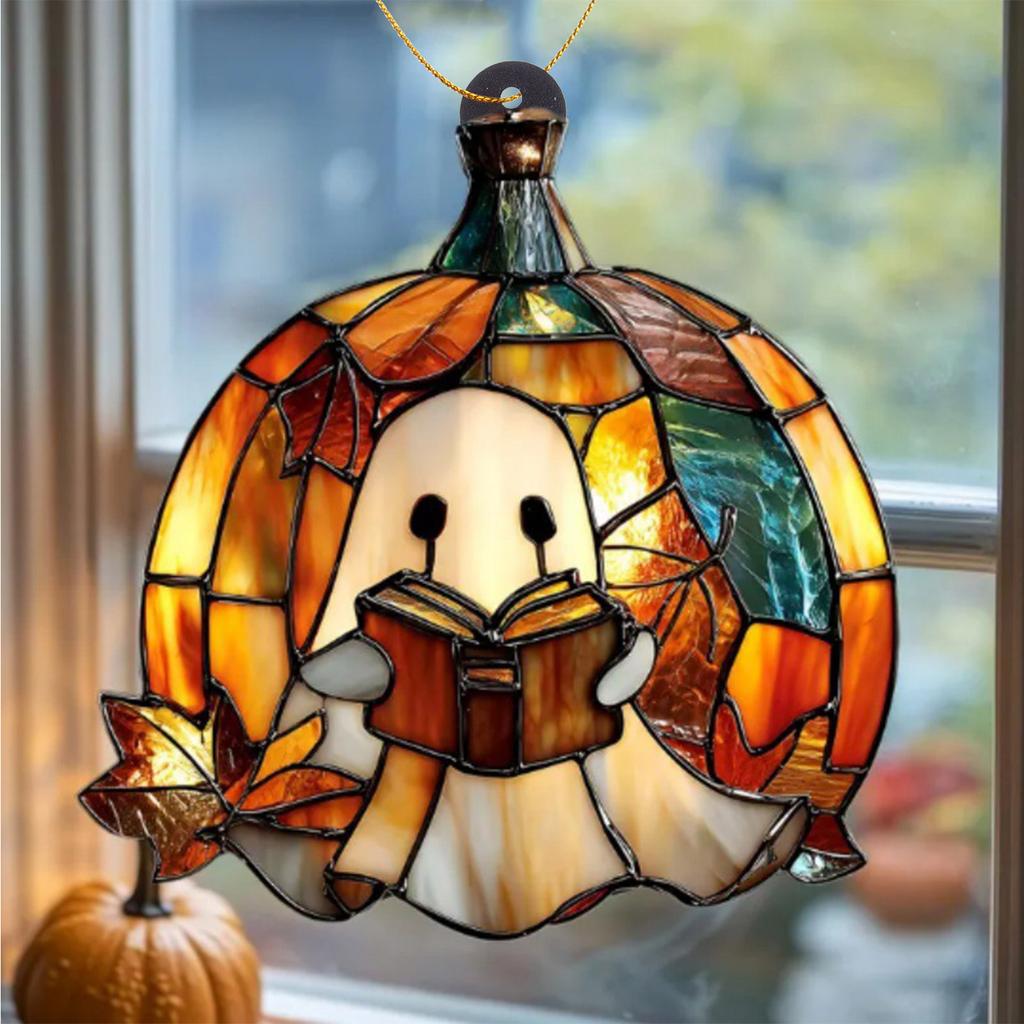 Acrylic Halloween Window Hanging Decor For Indoor Outdoor Fall Party Home Decoration Durable Unbreakable Design