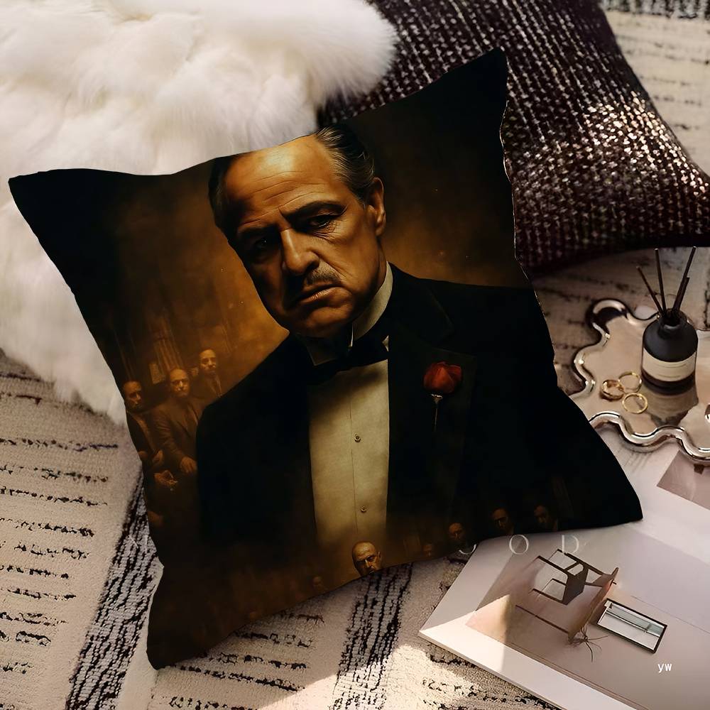 Classic Movie The Godfather Pillow Cover Design Cushion Cover Decor Holiday Decorati