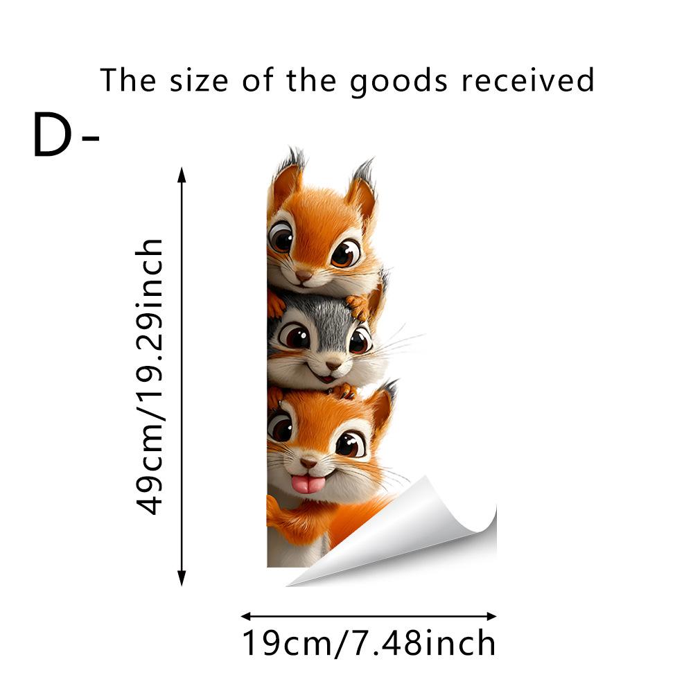 Dierlijke Statische Glassticker, Schattig Konijn, Panda, Puppy, Koelkast Raamsticker