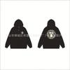 Stu Unisex Hooded Zip-Up Sweatshirt With Letter Print Fleece-Lined Oversized Fit Winter Casual Wear