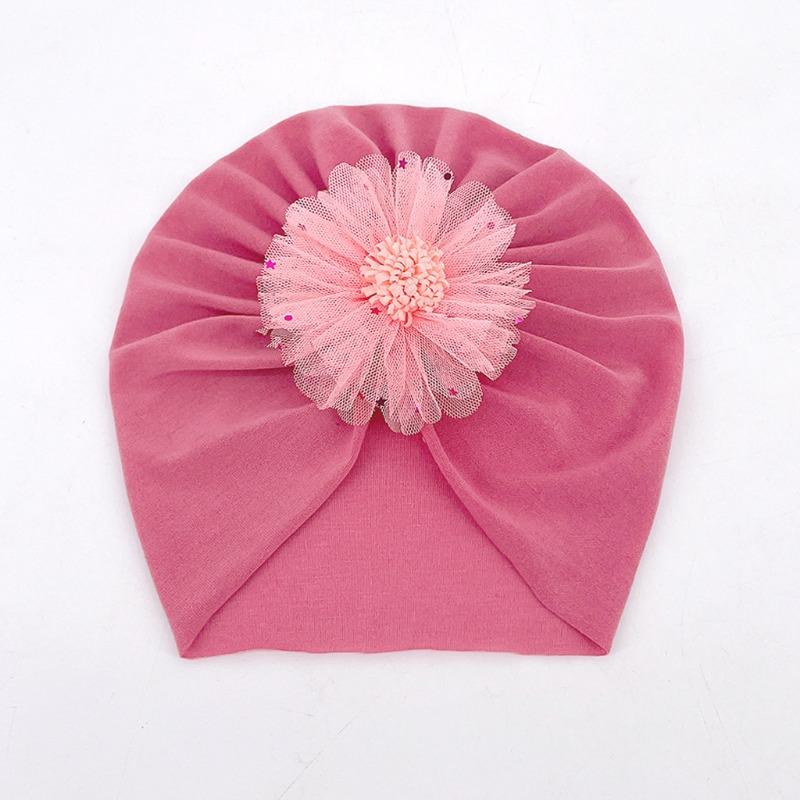 New children's borderless thin breathable hat, baby plain spring and summer headscarf hat Baby hat