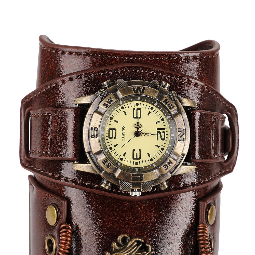 Temu Vintage Style Steampunk Bracelet Female Halloween Bracer Festival Party Arm Ring Costume Bracelet