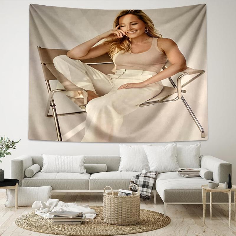 Helene Fischer Print Tapestry, Backdrop, Easy Setup, Ideal for Bedroom, Office & Living Room, with Aesthetic Wall Hanging Decor.