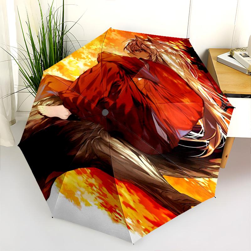 Whispers Cloak Folding Umbrella Portable 8 Paraphenoid Bones Sun Umbrella Three Folds Travel