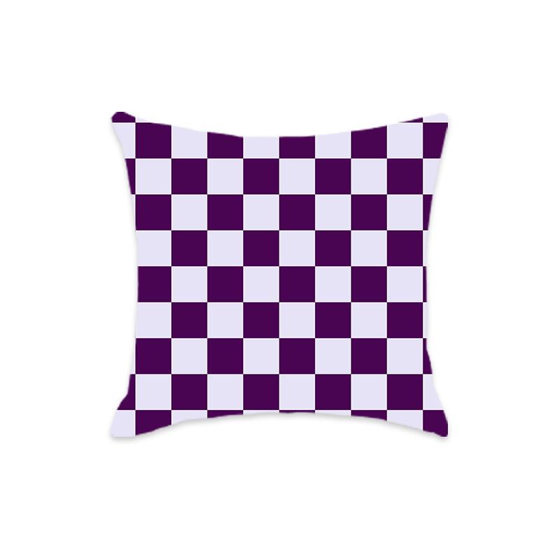 New Checkered Geometric Colorful Sofa Home Pillow Cover Sofa Bedside Home Chessboard Pillow Cushion Cover