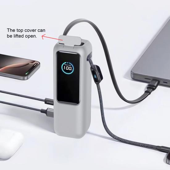 External Battery Protective Shell Silicone Portable Power Bank Protective Case Comfortable Grip Power Bank Cover