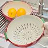 Plastic Drain Basket Double-layer Vegetable Strainer Fruit Vegetable Washing Basket  Kitchen