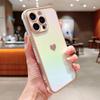 For iPhone 16 Pro Case Dazzling Design Electroplating Heart Pattern TPU Phone Cover