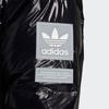 Adidas Originals Trefoil Jednolita Zapinana na Zamek Kurtka Puchowa z Kołnierzem z Długim Rękawem Męska Odzież Wierzchnia Czarna H66013