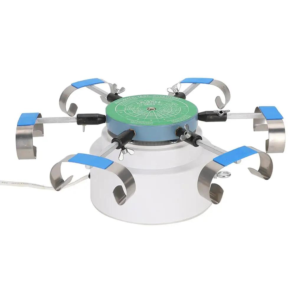Professional Alloy Mechanical Watch Test Winder Machine Automatic Watches Testing Repairing Tools Hold 6 Watches EU Plug 220V