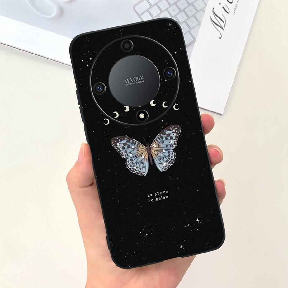 Für Honor Magic6 Lite Hülle Honor X9b Hübsche Mädchen Sonnenblumen Hülle Weiche Silikon Handyhülle Für Honor Magic6 Lite HonorX9b Bumper
