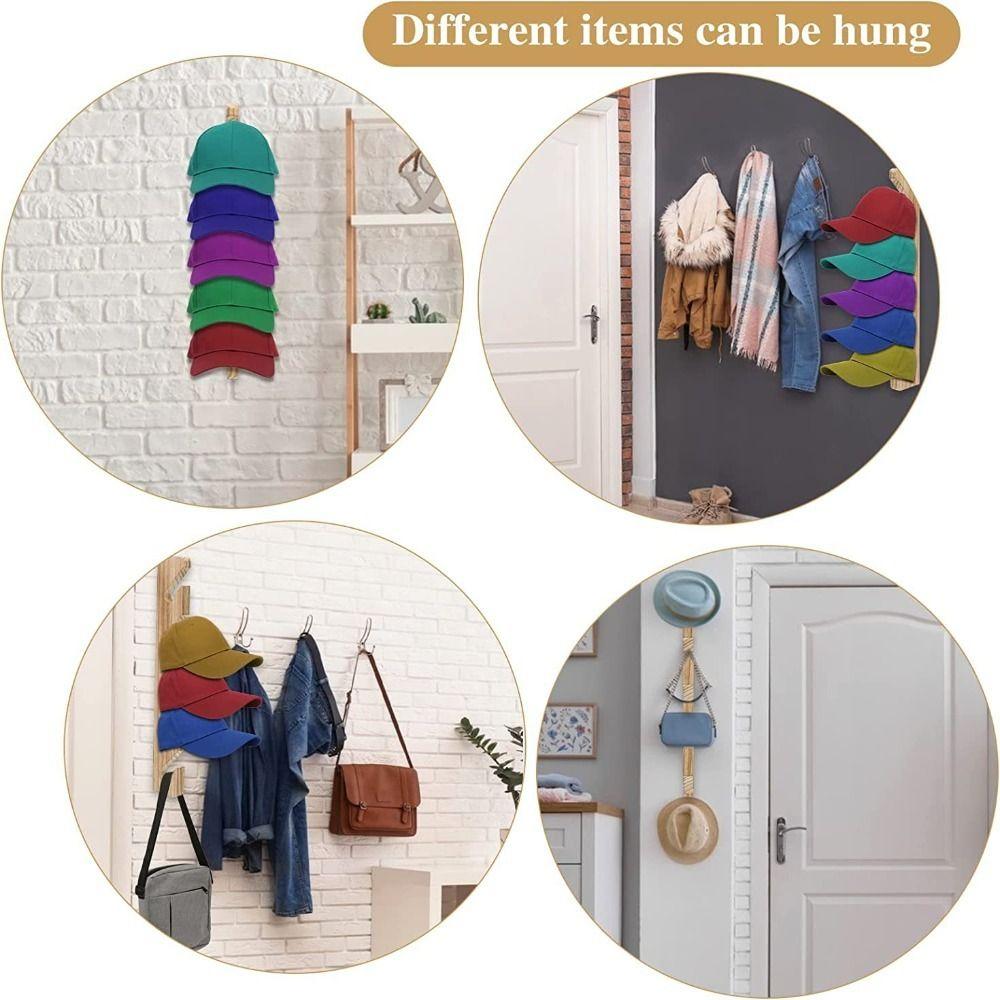 Baseball Caps Baseball Hat Holder Organizer Wall Hat Rack Convenient Wooden Hat Hanger Display