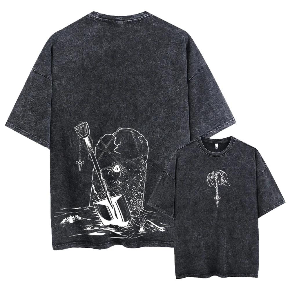 Übergroßes Kurzarm-T-Shirt mit einfarbiger Skizzenkunst von Gon Freecss aus Hunter x Hunter