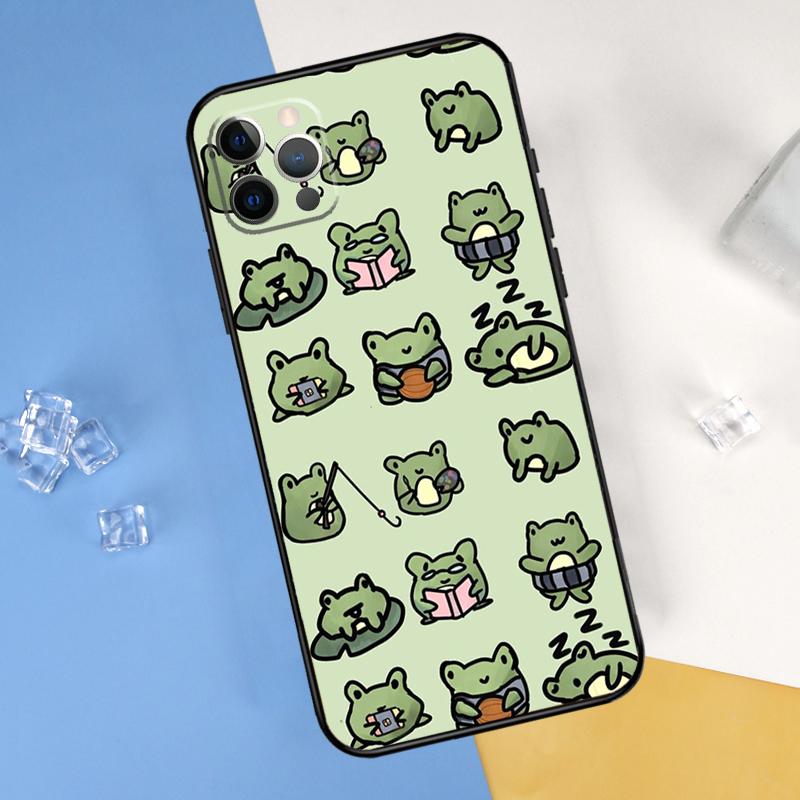 Green Aesthetic Phone Case For iPhone 16 Pro 15 Pro 11 13 14 Pro Max 12 Mini XR 16 15 Plus 16e Cover Shell