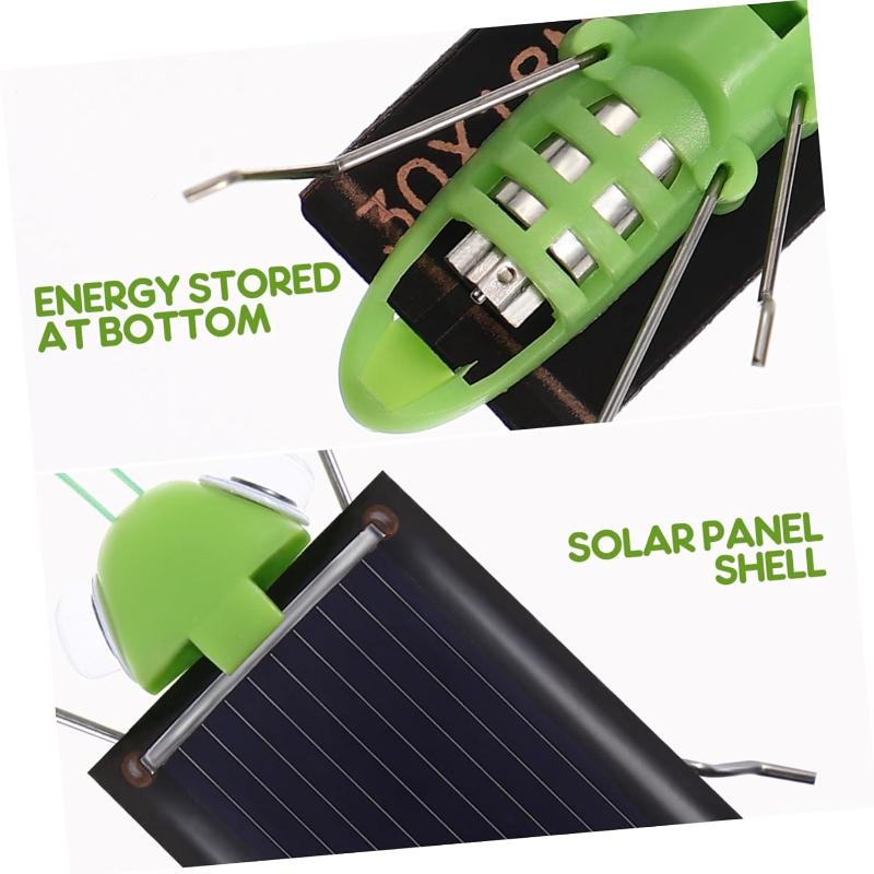 Solar Powered Educational Grasshopper Simulation Insect Prank Trick Toy