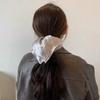 Solid Color Large Hair Tie Shiny Rubber Bands New Ponytail Hold  Hair Accessories