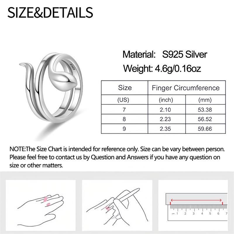 Charm Bead Charms Snake Rings copper Color Ideal For Women Men Chinese Zodiac Snake Size 79 Irregular Rings Fine Jewellery Anniversary Gift