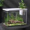 Small Fish   Plastic Clr   Landscape Desktop Aquarium for Goldfish Shrimp Betta Fish