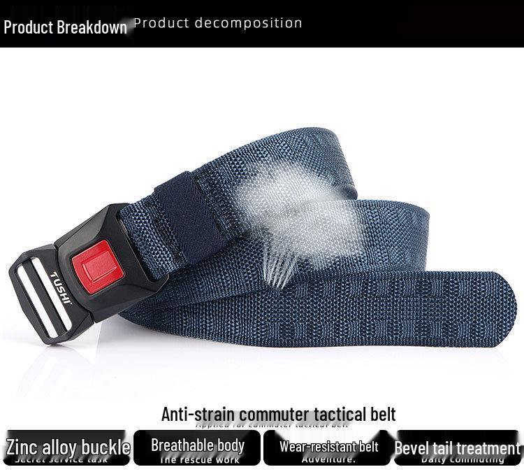 Enhanced Camouflage Tactical Nylon Belt for Training & Safety