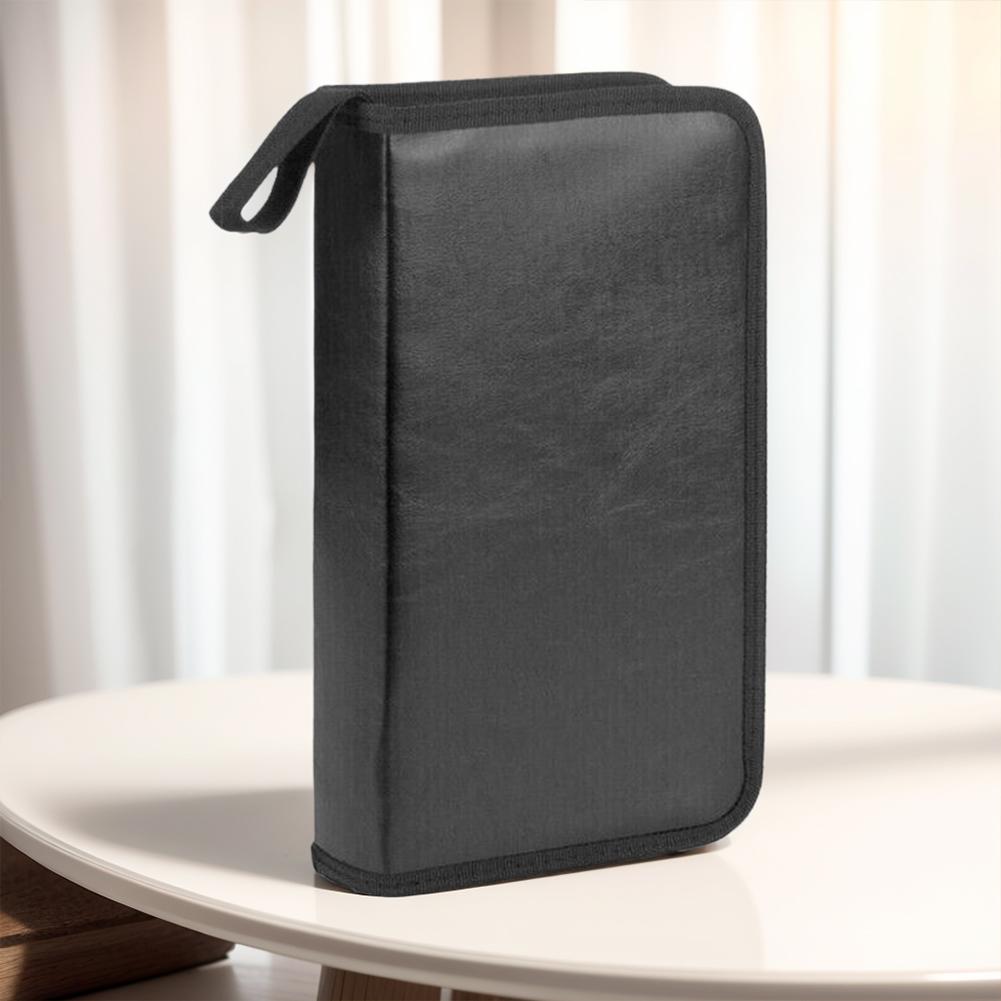CD/DVD Disc Tragetasche Handtasche 80 Stück Kapazität Doppelseitige CD DVD Aufbewahrungshülle Staubdicht Reißverschluss Album Brieftasche Organizer