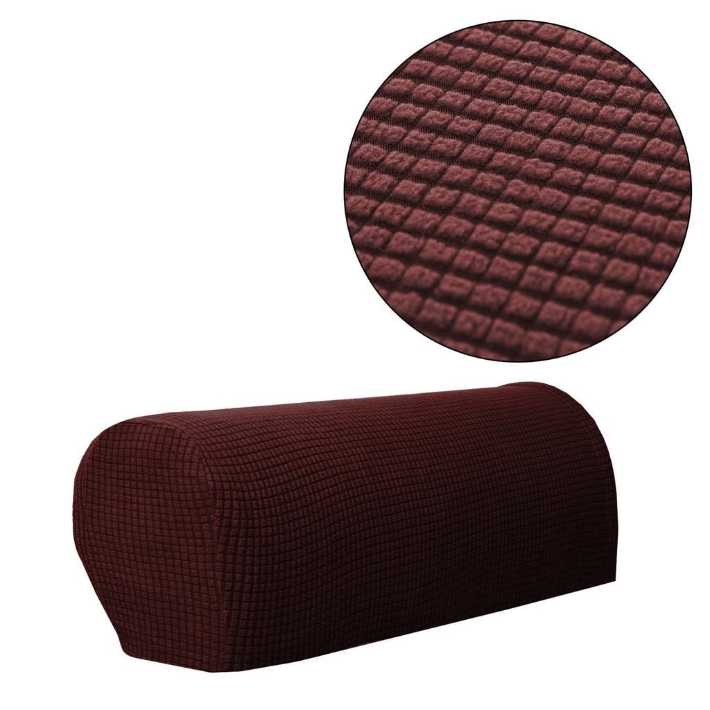 Armrest Covers 2PCS Stretch Fabric Armrest Covers Anti-Slip Sofa Arm Chair Slipcovers Furniture Protectors For Recliner Sofa