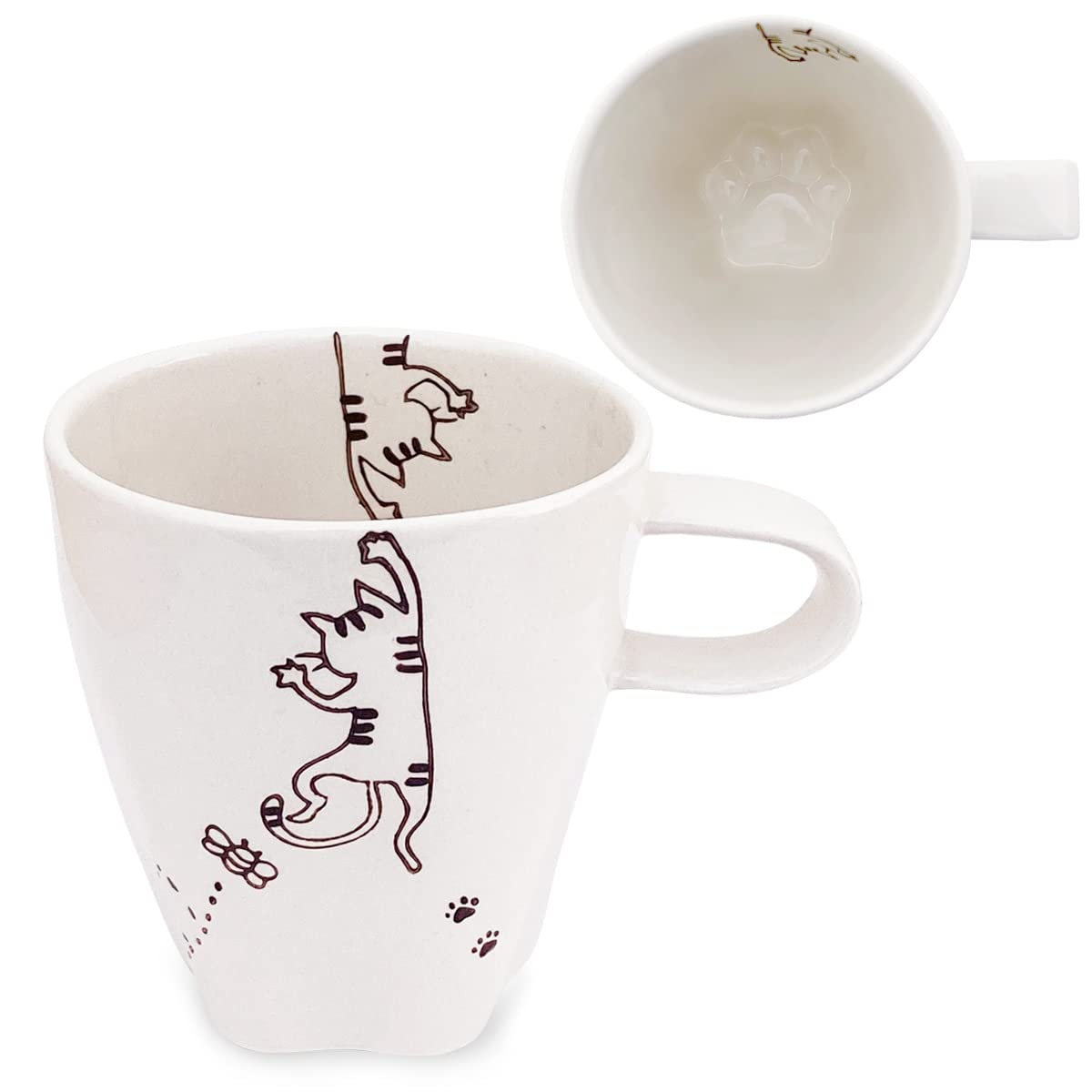 

Кобо Шо Ко кружка с кошачьей лапой тигровая посуда Хасами производства Японии J-кухни шо~