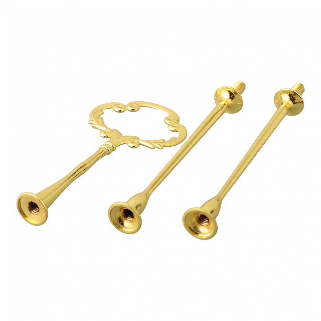 1 ks Stojan na dortový talíř Evropský styl Zlatý Stříbrný Odnímatelný