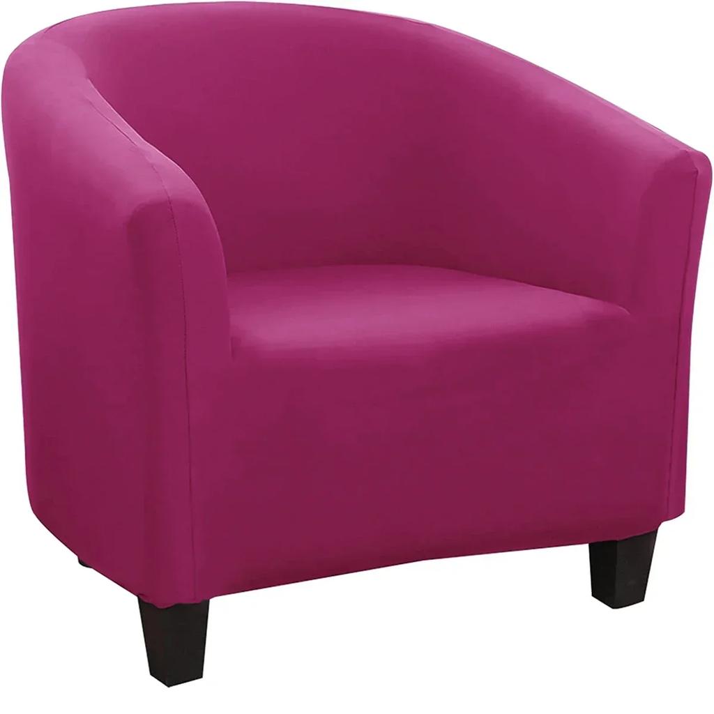 Sretch Elastic Single Sofa Covers Velvet Armchair Seat Cover Chair Protector Stretch Bar Slipcovers for Home Decor Living Room