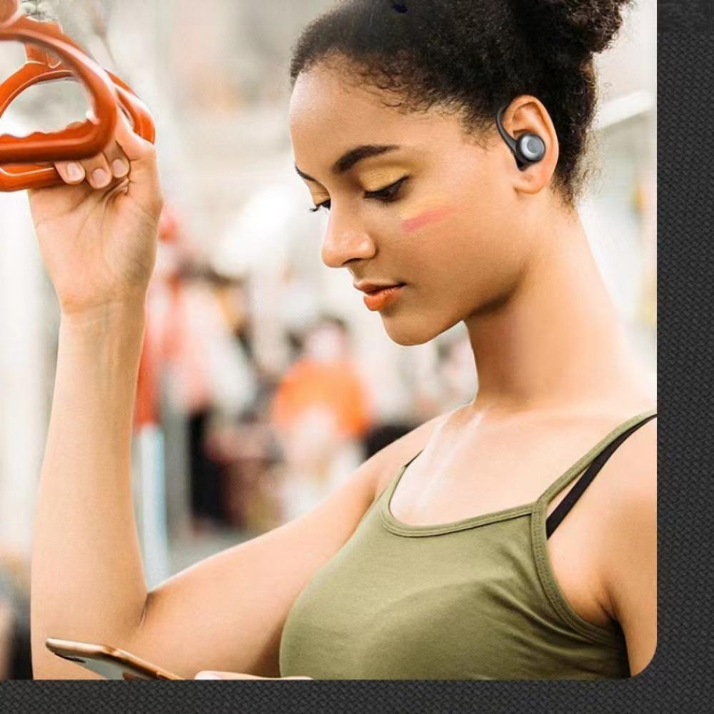 Ny Bluetooth-oppgradert versjon av kjørende Bluetooth-hodesett Ekte trådløs støyreduksjon og semi-i-øret sportshodesett