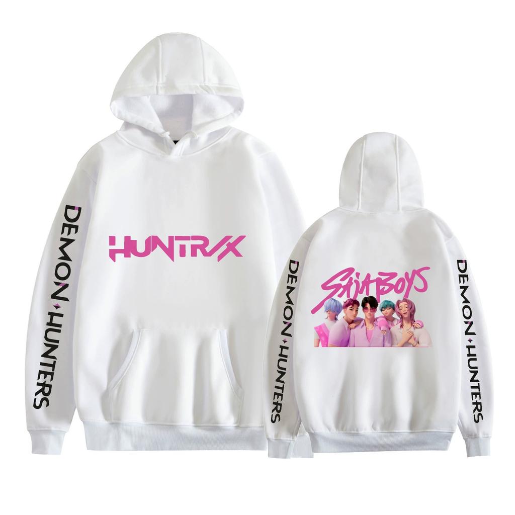 Unisex Cosplay Hoodie Pullover Women Men KPop Demon Hunters Anime Graphic Hooded Sweatshirt Costume