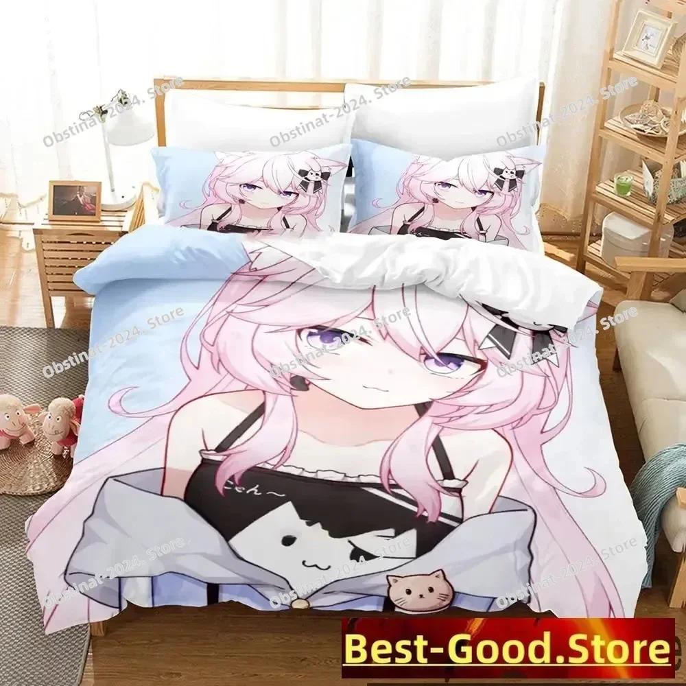 Top Anime Nyatasha Nyanners Bedding Set Printed Bed Set With Pillowcase Bed Duvet Cover Soft Single Double Queen Super King Size