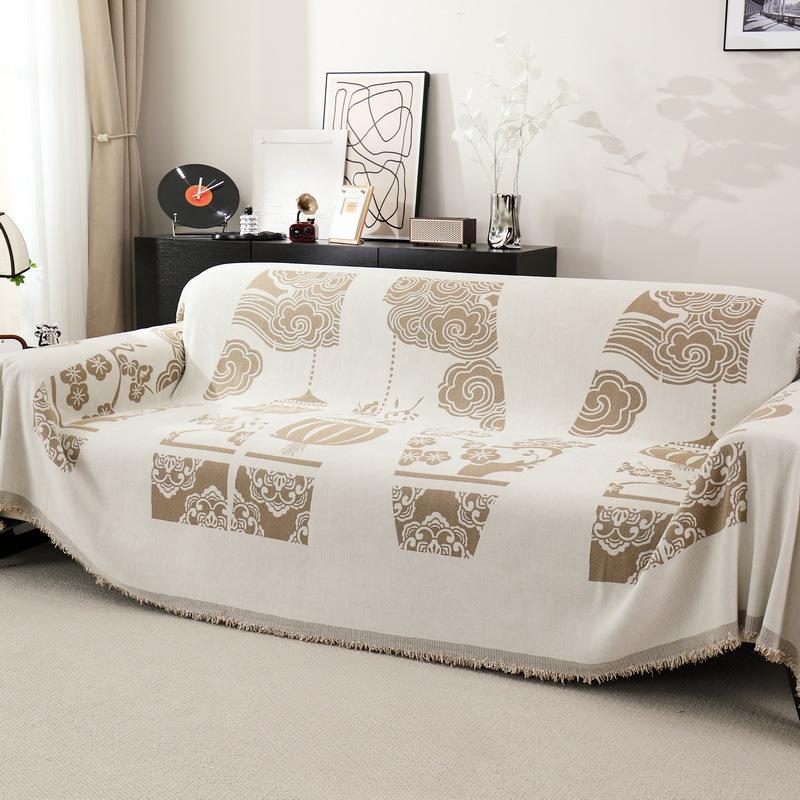 Sofa Cover Towel High Sense Anti-Scratching Cover Four Seasons Universal Leather Sofa Cushion Cover Cloth Blanket