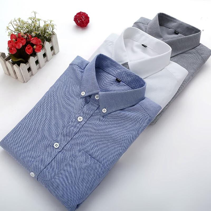 Men's Plus Size Oxford Long Sleeve Shirt