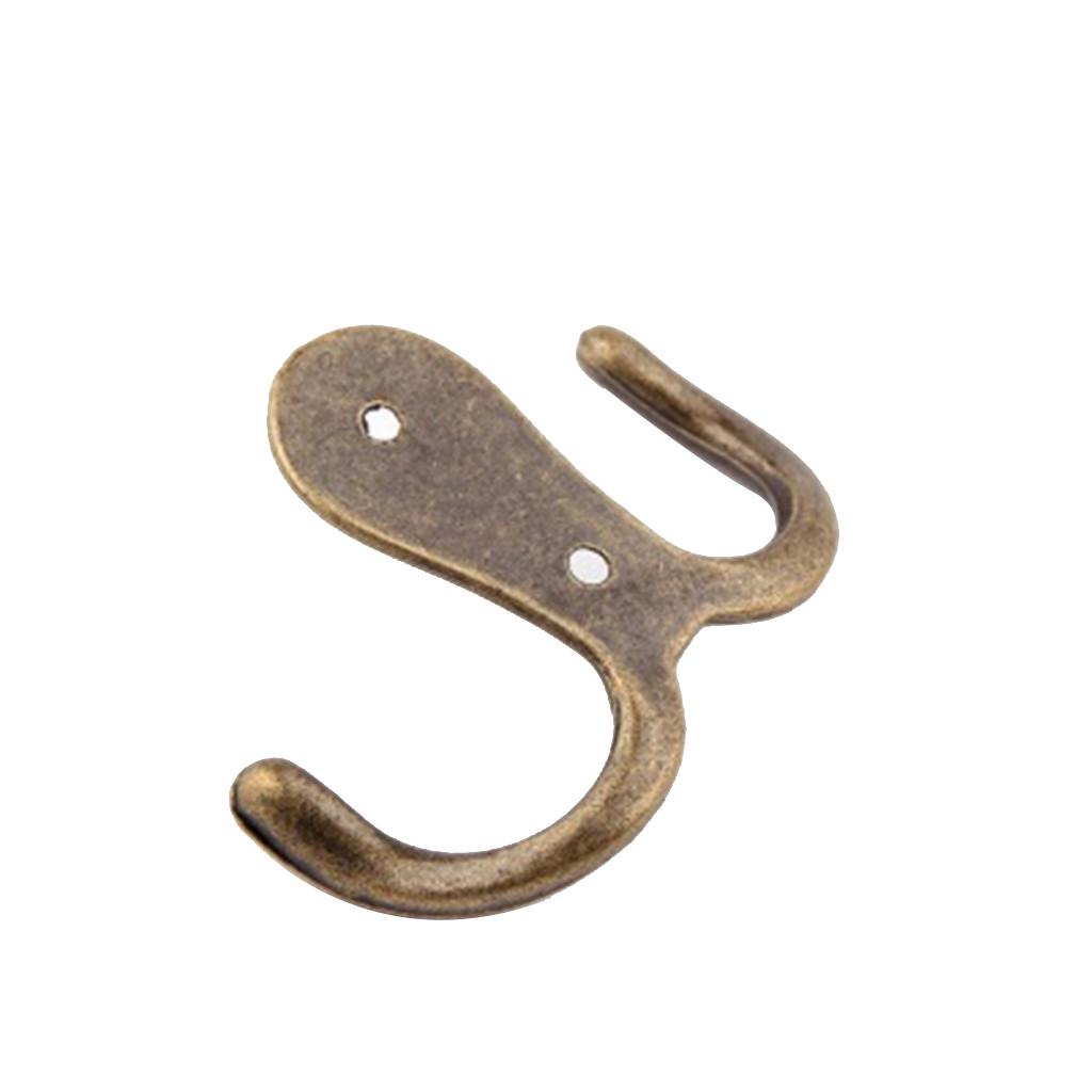Buy Double Prong Robe Hook Rustic Hooks Coat Hanger Retro Cloth Hanger