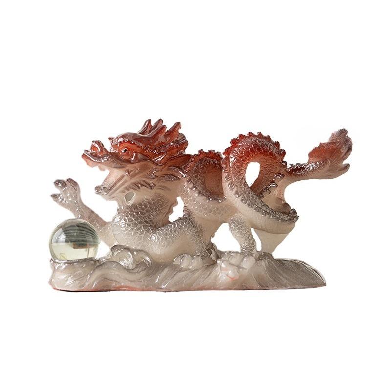 Tea Pet Ornament Golden Dragon Play Beads Attract Wealth Xianglong Tea Table Tea Tray Tea Table Tea Set Can Raise Tea To Play