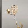 Decorative Crystal Wall Lamps Simple Cyrstal Wall Lights for Bedroom Bedside Living Room Gold/Silver Crystal Wall Lighting
