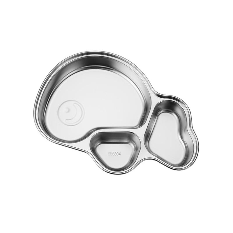 Delade tallrikar Barn Småbarn Bebisar Kompakta tallrikar Serveringsfat Middag Mellanmål Camping Rätter Material i rostfritt stål